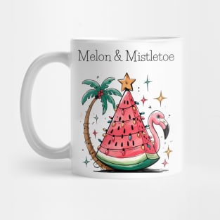 Retro Melon & Mistletoe Mug